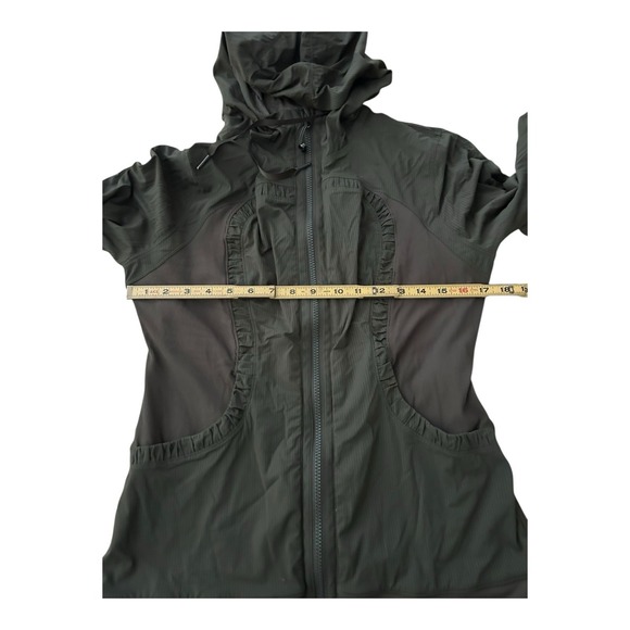 Lululemon Dance Studio Jacket III Reversible Olive Green Zip Up Hoodie Size 10 - Picture 7 of 15